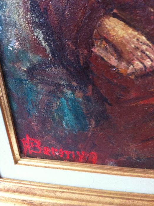 523x700 Philippe Georges Bermyn (1905 - Damnation Painting