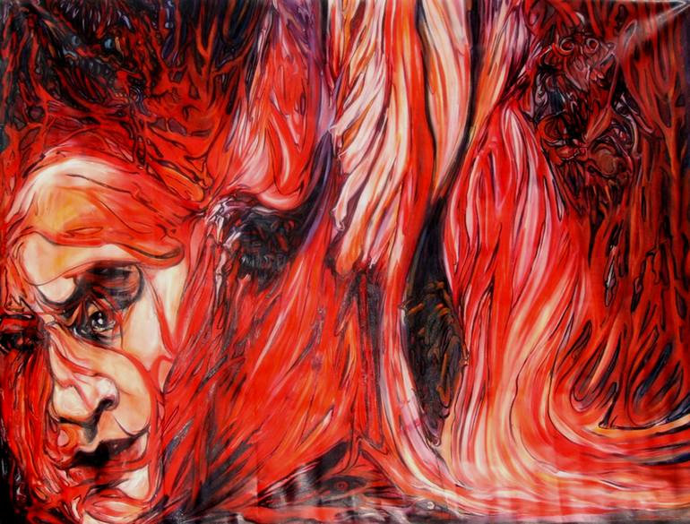 770x585 Saatchi Art Asmodeus Damnation Painting By Safir Rifas - Damnation Painting