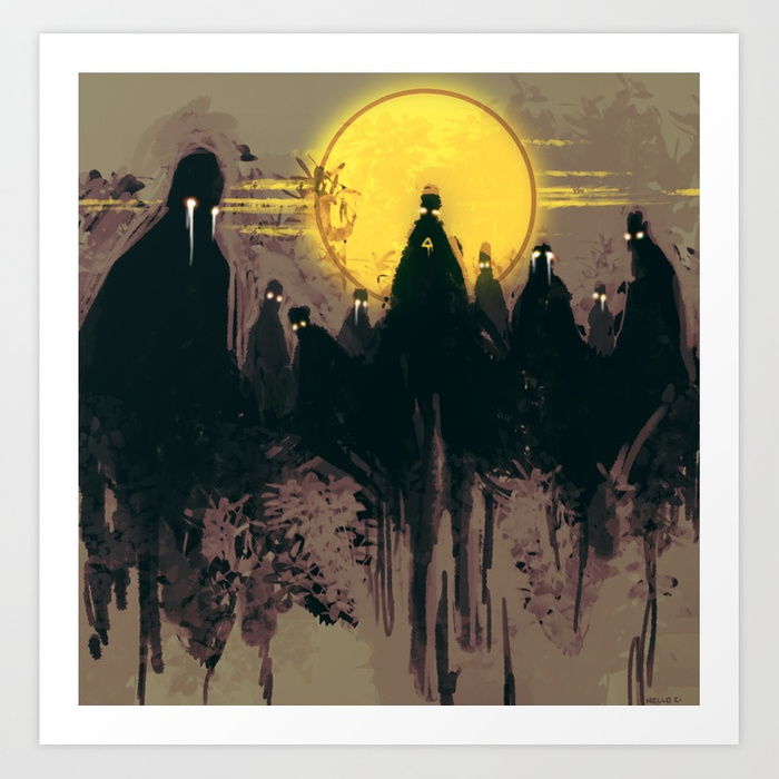 700x700 Damnation Art Print By Clubeternity Society6 - Damnation Painting