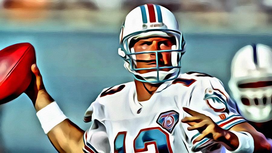 900x506 Dan Marino Painting By Florian Rodarte - Dan Marino Painting