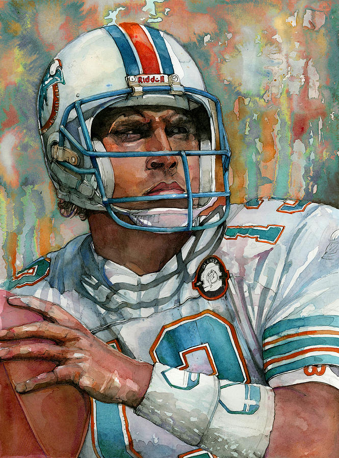 665x900 Dan Marino Painting By Michael Pattison - Dan Marino Painting