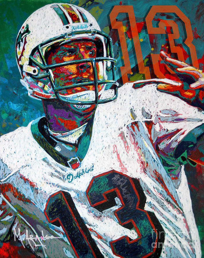713x900 Bambino D'Oro Dan Marino Painting By Maria Arango - Dan Marino Painting