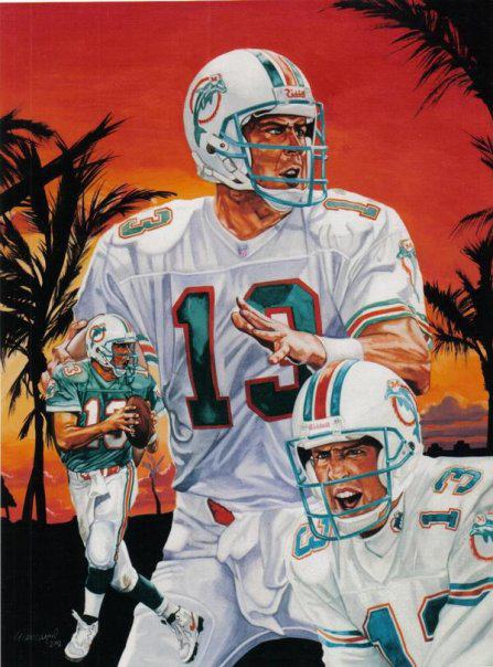 447x604 Football - Dan Marino Painting