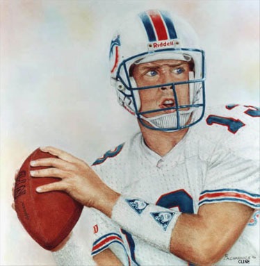 374x383 Miami Dolphins Greatest Quarterback - Dan Marino Painting