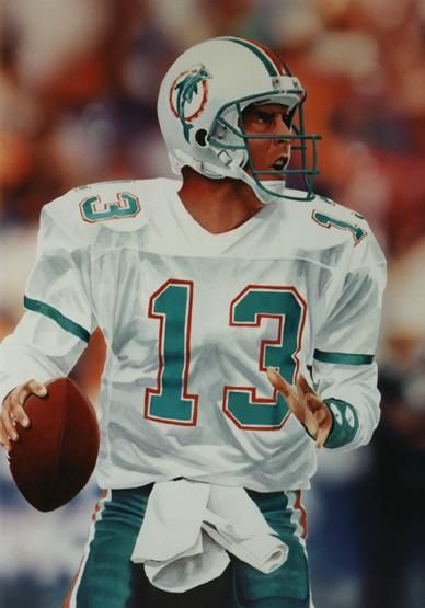 388x555 Miami Dolphins Super Bowl Not Photo Nfl Don Shula Dan Marino No - Dan Marino Painting