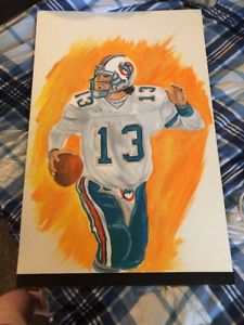225x300 Painting Canvas Dan Marino Hand Painted 30x20 Ebay - Dan Marino Painting