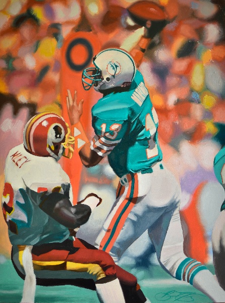 446x600 Pencil Drawings - Dan Marino Painting