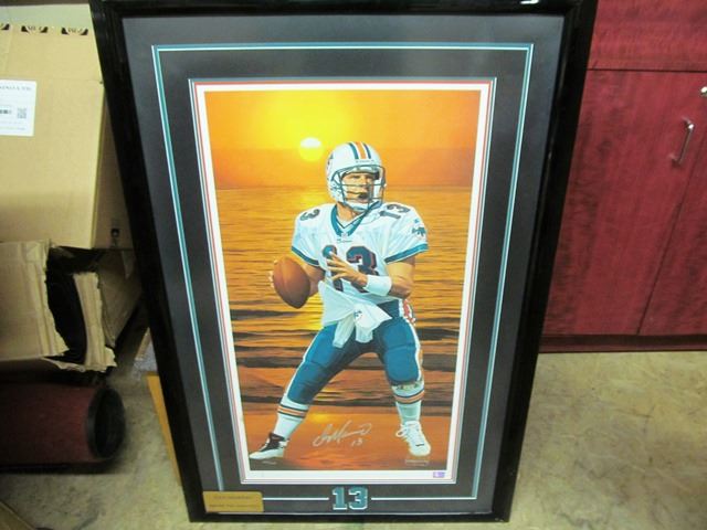 640x480 Dan Marino Painting By Danny Day. Individually Hand Signed By Both - Dan Marino Painting