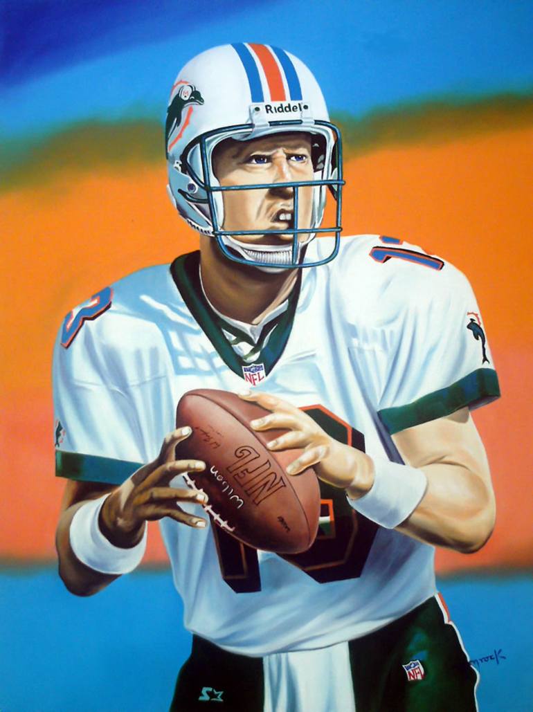 770x1029 Saatchi Art Dan Marino Painting By Hector Monroy - Dan Marino Painting