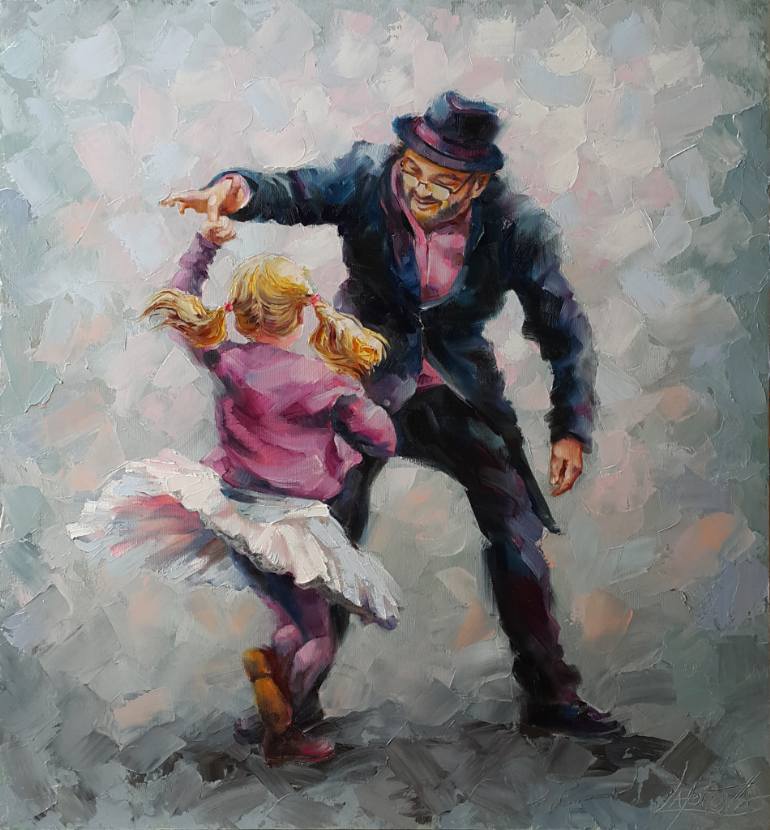 770x830 Saatchi Art Oil Painting Dance, Figurative - Dance Oil Painting