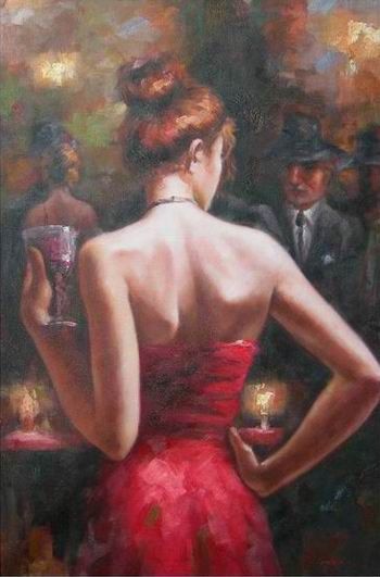 350x531 Spain Dancing Girl Oil Painting Op Cf1 9 - Dance Oil Painting