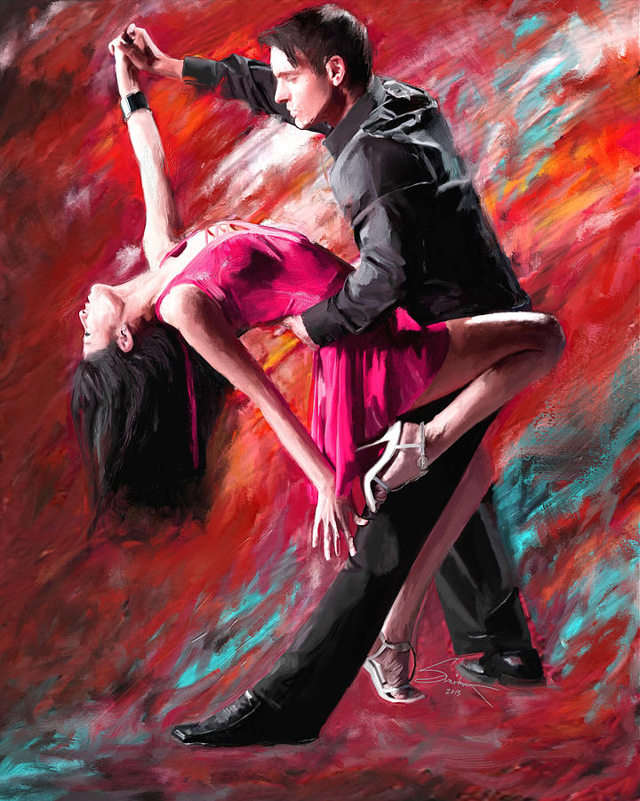 720x900 Dance Of Fire Painting By Robert Smith - Dance Painting