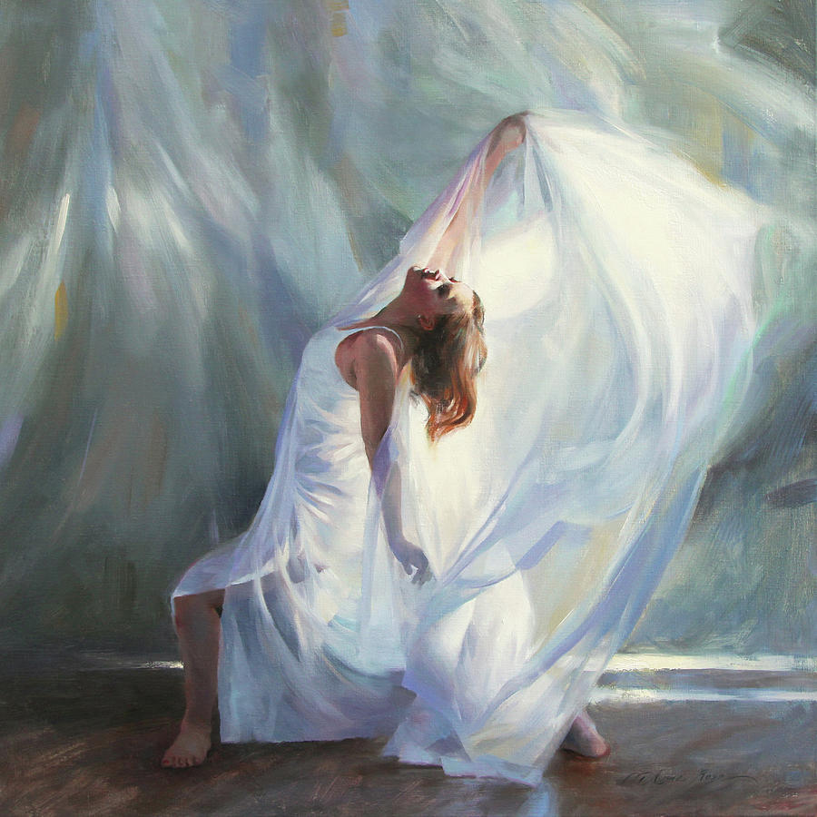 900x900 Outpouring Painting By Anna Rose Bain - Dance Painting