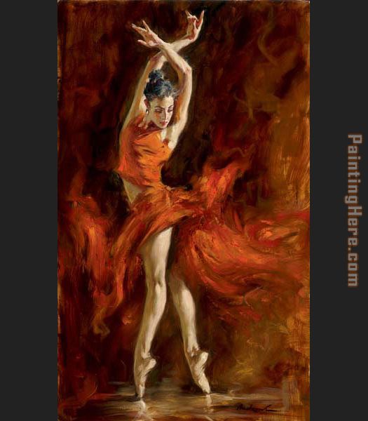 525x600 Andrew Atroshenko Fiery Dance Painting Anysize 50% Off - Dance Painting