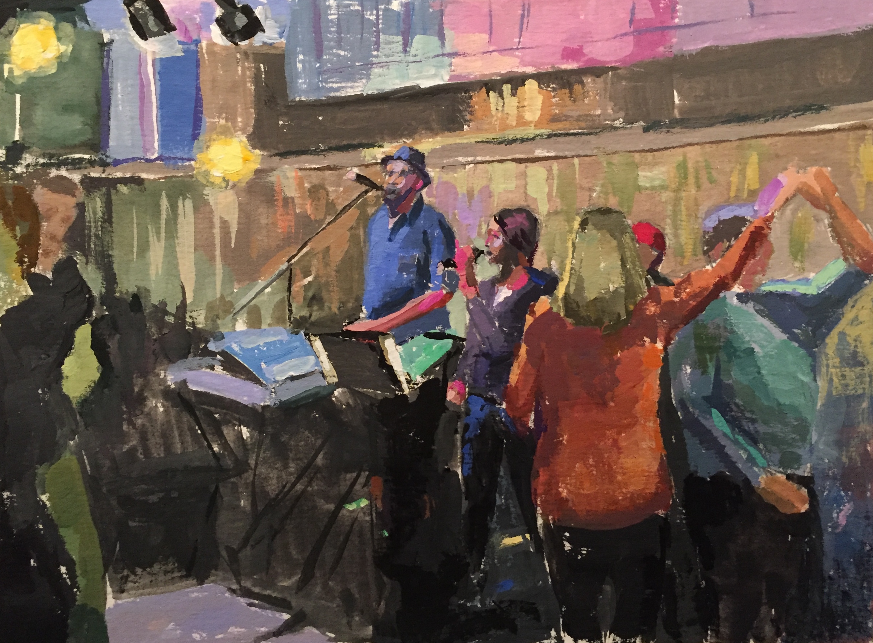 2888x2128 Dance Party Bruce Katz Studio - Dance Party Painting