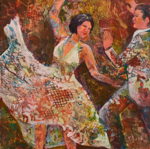 481x480 Paintings In Private Collections - Dance Party Painting