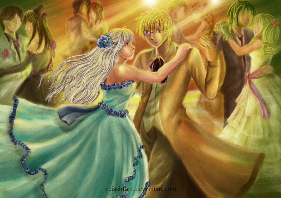 900x636 Ballroom Dance Party By Reiashford - Dance Party Painting