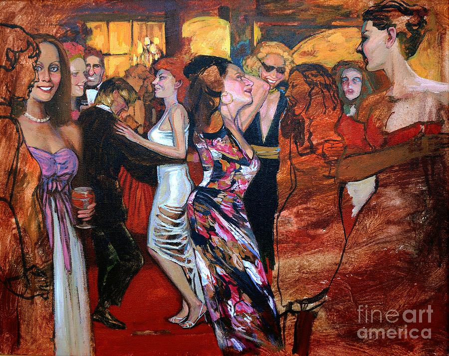 900x713 Party No.2 Painting By Zheng Li - Dance Party Painting