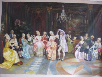 350x263 Buy 100% Handmade Painting Noble Party Mens And Womens Traditional - Dance Party Painting