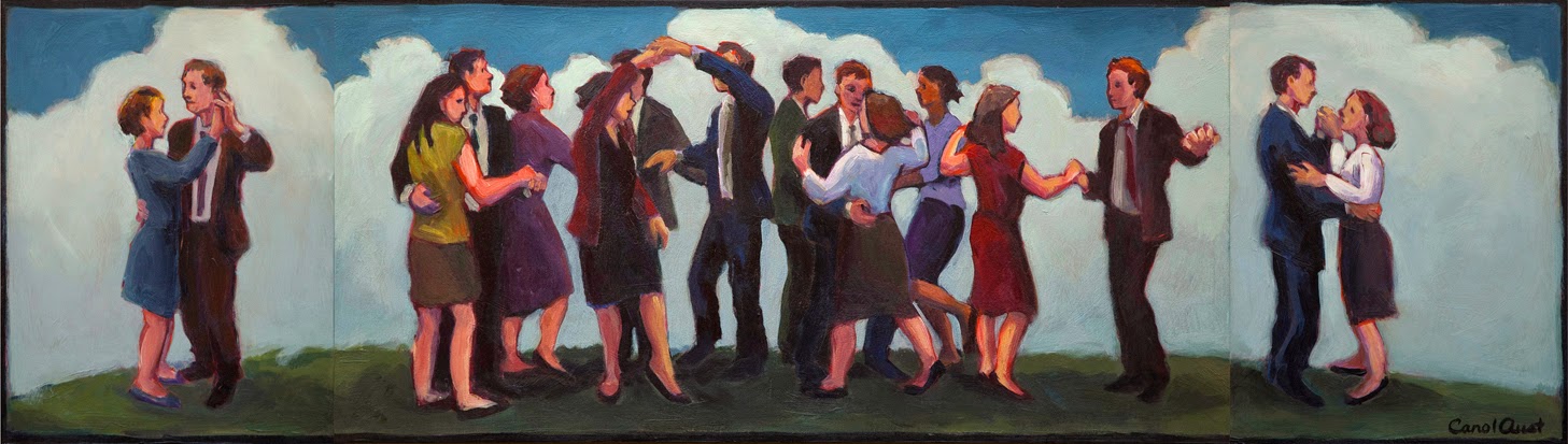 1457x413 Carol Aust's Painting A Day Blog Dance Party - Dance Party Painting