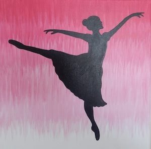 300x295 Social Artworking - Dancer Silhouette Painting