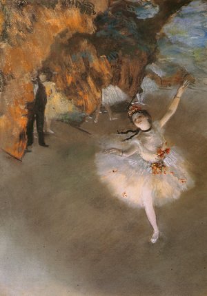 300x430 Edgar Degas - Dancing Ballerina Painting