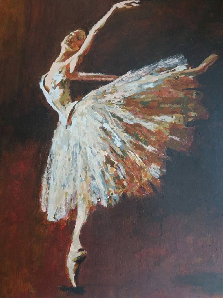 Dancing Ballerina Painting at PaintingValley.com | Explore collection ...