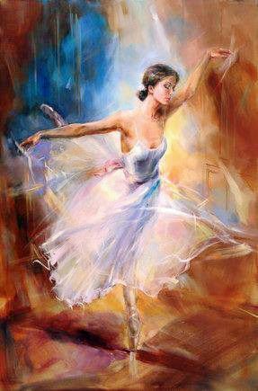 287x435 Ballet Balerib Dancing, Ballerina And Paintings - Dancing Ballerina Painting