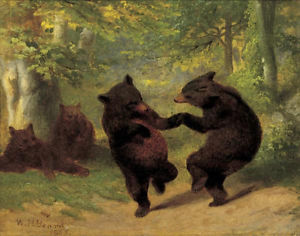 300x236 Dancing Bears William H. Beard Fantasy Humor Print Ebay - Dancing Bears Painting