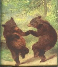 236x276 Dancing Bearsby William Holbrook Beard Bear Print - Dancing Bears Painting