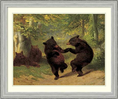 463x389 Framed Art Print - Dancing Bears Painting