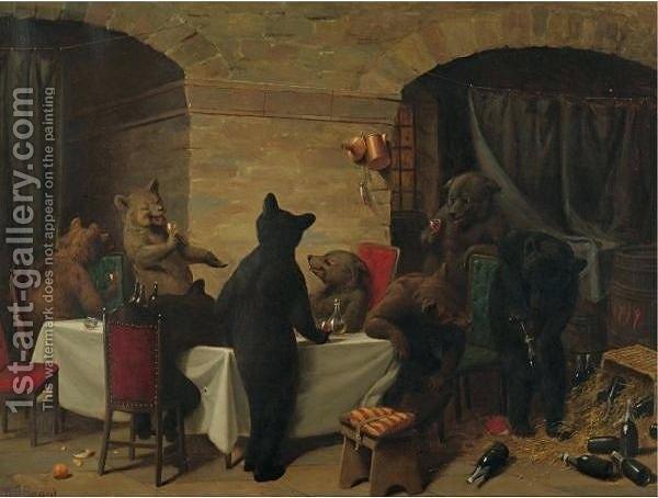 600x454 William Holbrook Beard Dancing Bears Meucci - Dancing Bears Painting