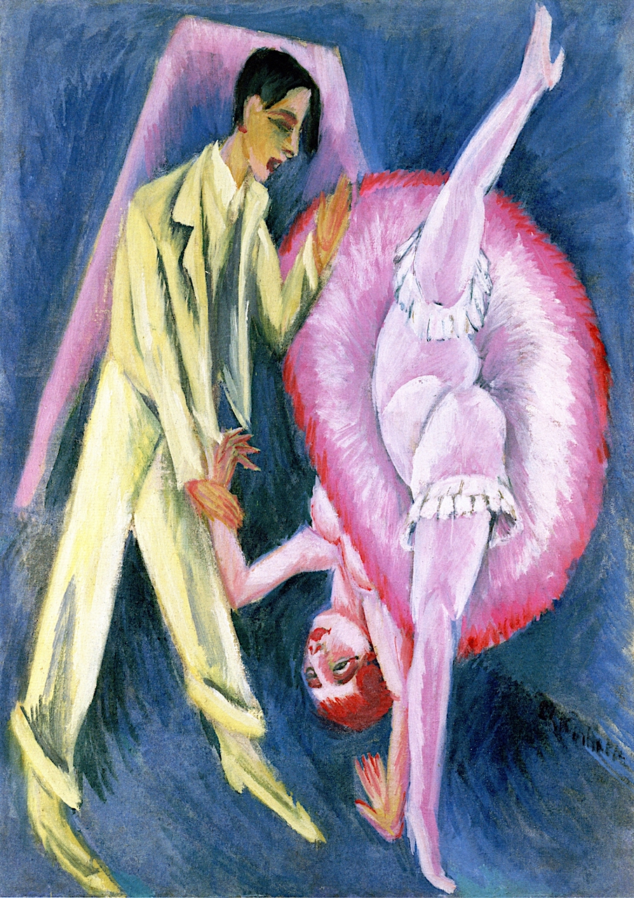 904x1280 Dancing Couple Painting Ernst Ludwig Kirchner Oil Paintings - Dancing Couple Painting