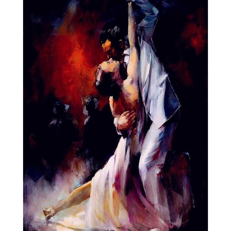 801x801 Sexcy Dancing Couple 5d Diy Diamond Painting Portrait Full Square - Dancing Couple Painting