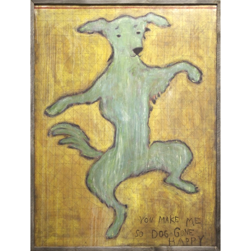 800x800 Sugarboo Designs Dancing Dog Art Print A Cottage In The City - Dancing Dog Painting