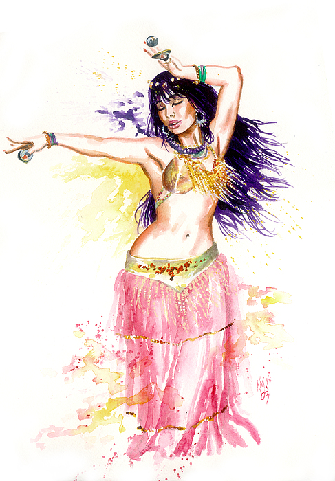 487x700 Dancing Girl Painting By Ken Meyer - Dancing Girl Painting