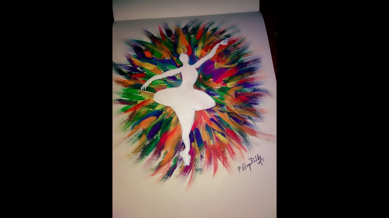 1280x720 Simple Painting For Beginnershow To Draw Dancing Girl - Dancing Girl Painting