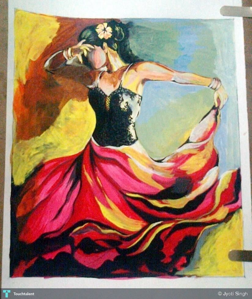 825x977 Dancing Girl Art Inspiration Dancing Girls, Girl - Dancing Girl Painting