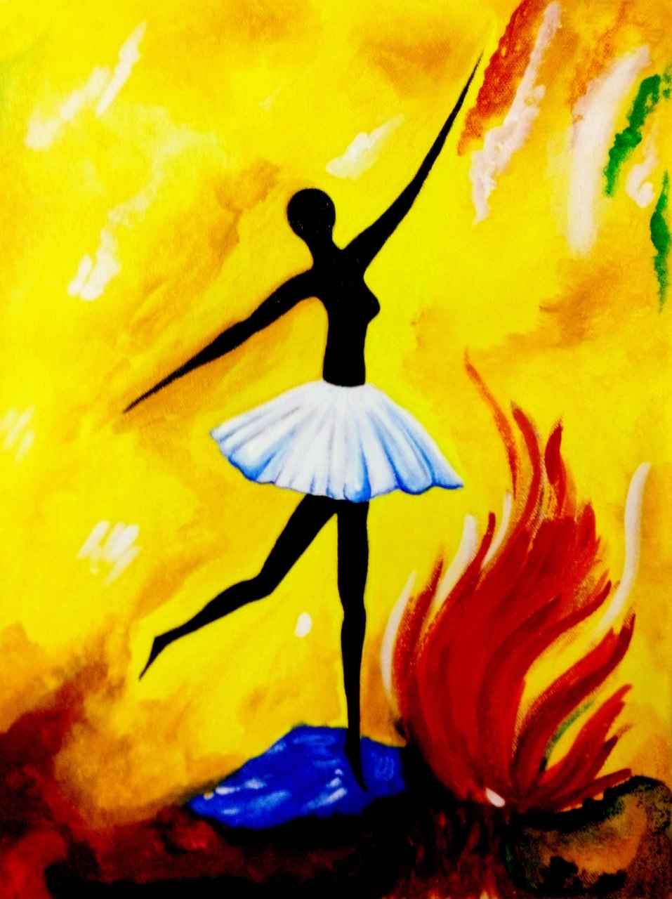 957x1280 Buy Dancing Girl Handmade Painting By Seema Agrawal. Code - Dancing Girl Painting