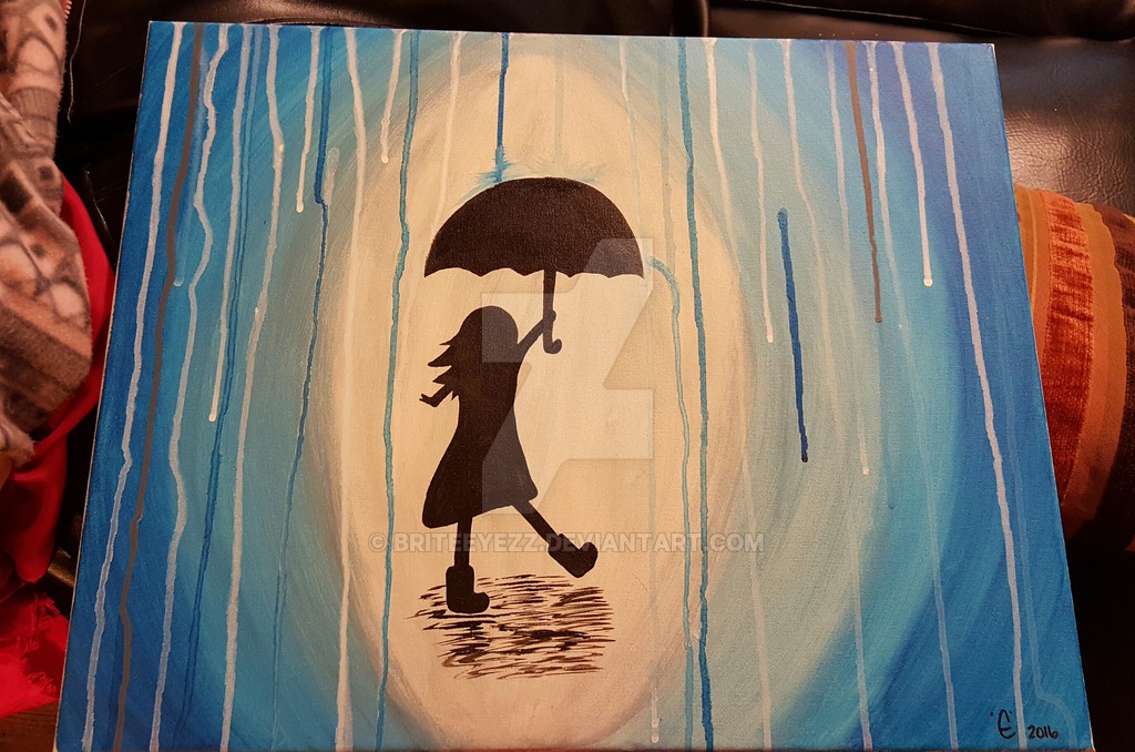 1024x678 Dancing In The Rain By Briteeyezz - Dancing In The Rain Painting