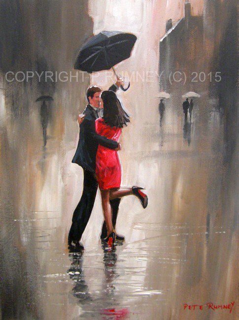 485x650 Pete Rumney Art On Twitter A Dance In The Rain Anyone Https - Dancing In The Rain Painting