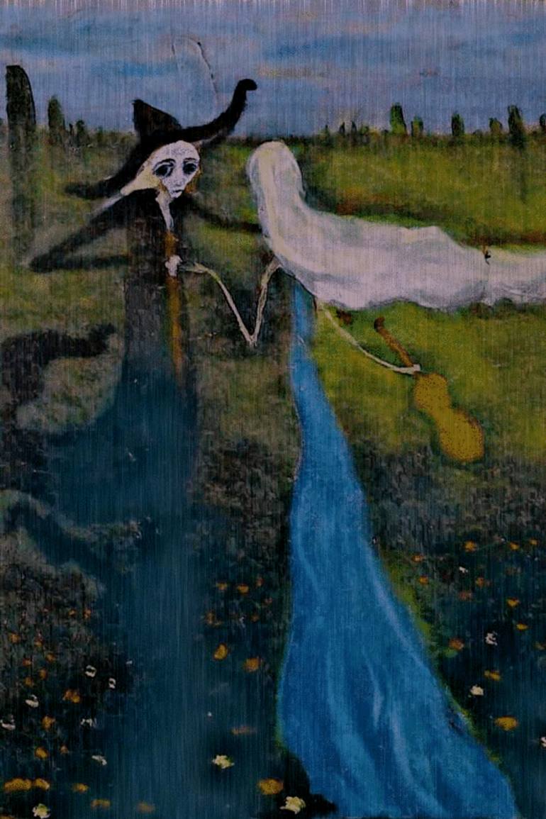 770x1155 Saatchi Art Dancing In The Rain Painting By Alina Suleyman - Dancing In The Rain Painting