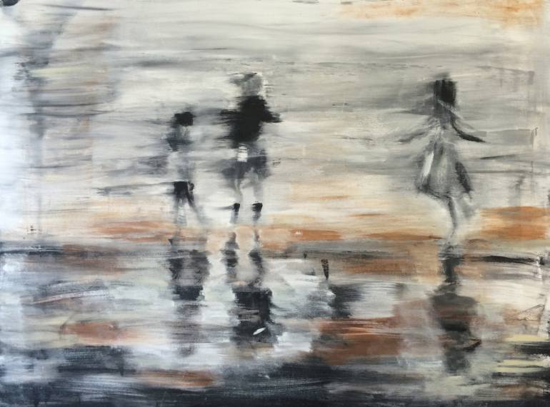770x570 Saatchi Art Dancing In The Rain Painting By Beth Clary Schwier - Dancing In The Rain Painting