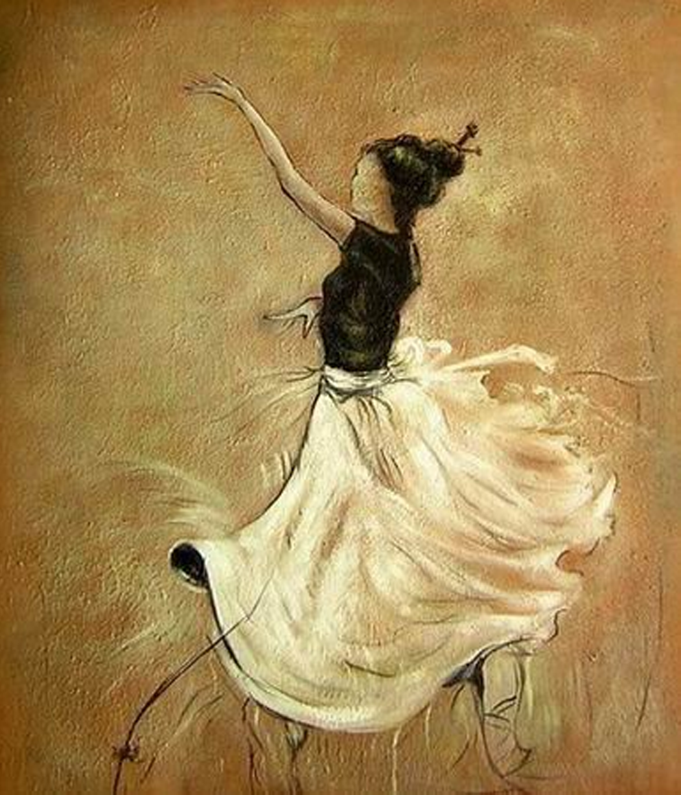 992x1158 Dancing Lady Painting - Dancing Lady Painting