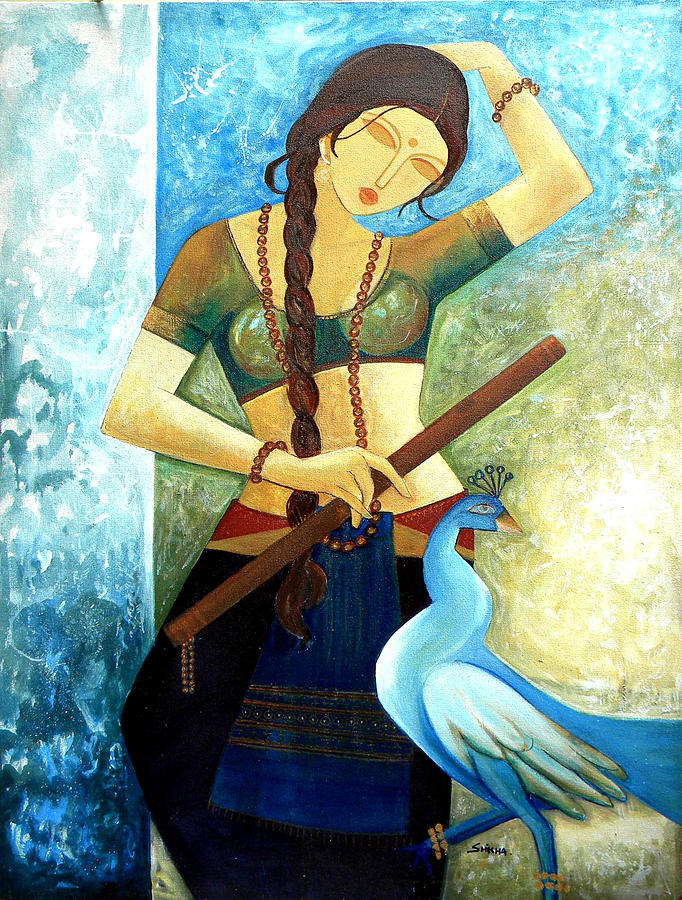 682x900 Dancing Lady Painting By Shikha Agnihotri - Dancing Lady Painting