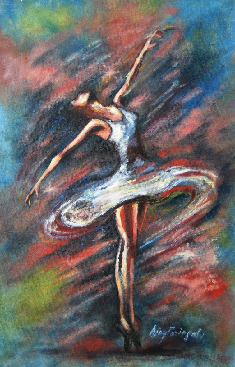 Dancing Lady Painting at PaintingValley.com | Explore collection of ...