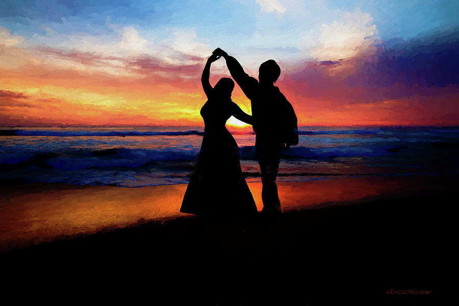 900x600 Dancing On The Beach - Dancing On The Beach Painting