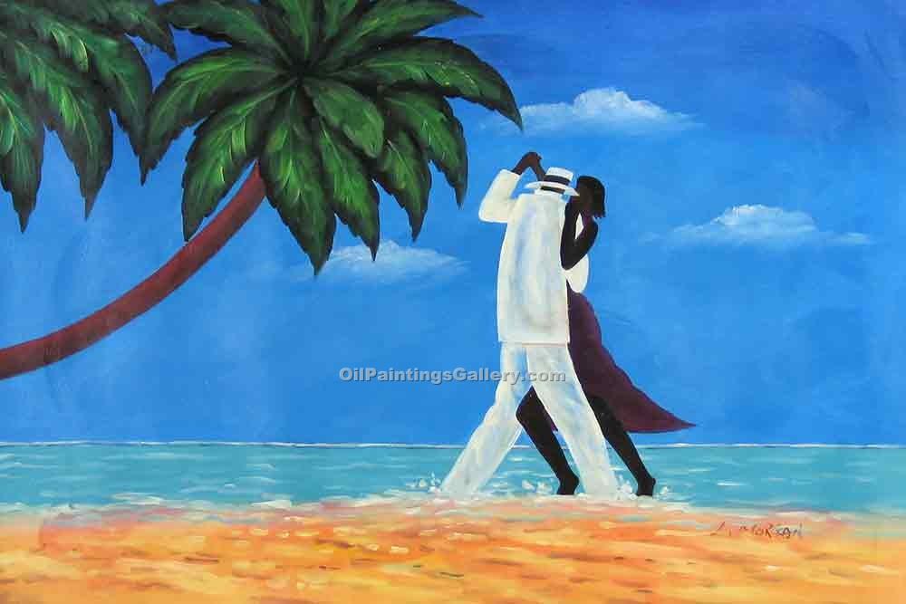 1000x667 Dancing On The Beach (Painting Id Ge 1410 Ka) - Dancing On The Beach Painting