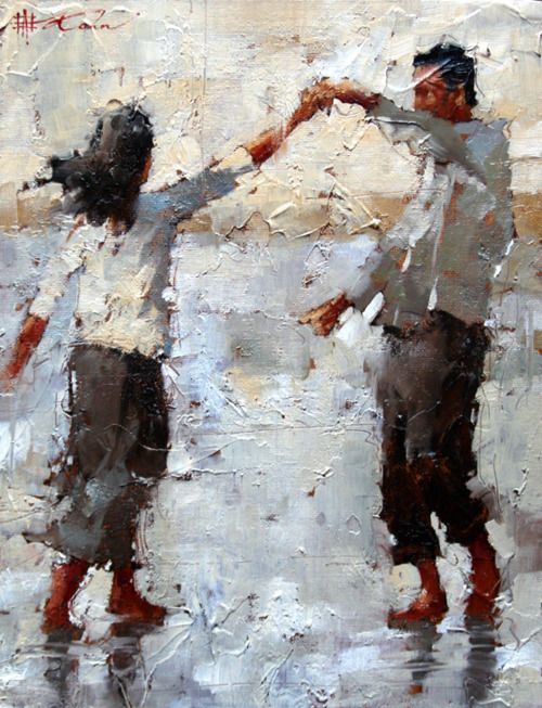 500x653 Art And Poetry Everytime Dancing, Beach And Paintings - Dancing On The Beach Painting