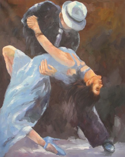 410x516 Dancing For Two People Oil Painting Op Cf8 12 - Dancing People Painting